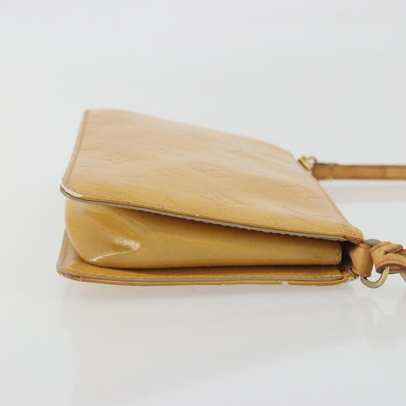 LOUIS VUITTON Monogram Vernis Lexington Pouch Beige M91010 LV Auth 195097