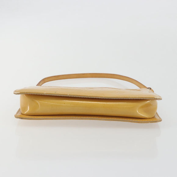LOUIS VUITTON Monogram Vernis Lexington Pouch Beige M91010 LV Auth 195097