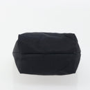 CELINE Circle Pouch Canvas Black Gold Auth 195098A-5