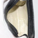 CHANEL COCO Mark Pouch Caviar Skin Black Gold CC Auth 195101-14