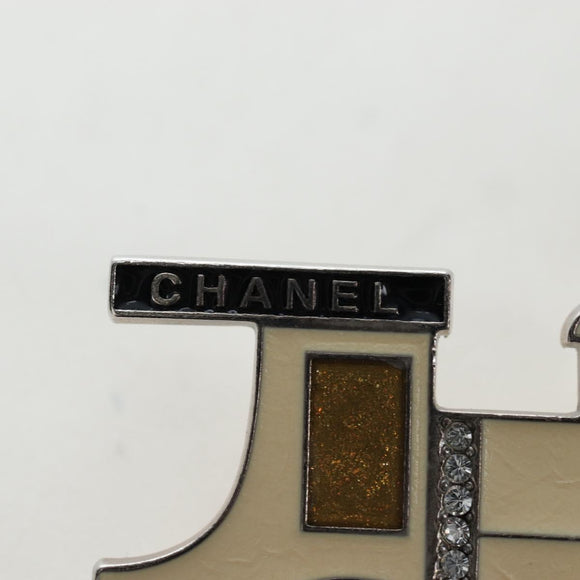 CHANEL Brooch metal Gold Tone CC Auth 195102M