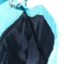 CHANEL Chain Shoulder Bag Canvas Turquoise Blue Silver CC Auth 195104M-24