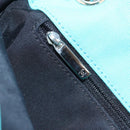 CHANEL Chain Shoulder Bag Canvas Turquoise Blue Silver CC Auth 195104M-26