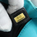 CHANEL Chain Shoulder Bag Canvas Turquoise Blue Silver CC Auth 195104M-11