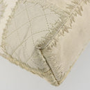 CHANEL Patchwork Chain Tote Bag Tweed Ivory Gold CC Auth 195106SM-13
