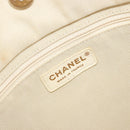 CHANEL Patchwork Chain Tote Bag Tweed Ivory Gold CC Auth 195106SM-16