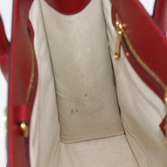 GUCCI Doraemon Micro GG Hand Bag PVC 2way Beige Gold 654345 Auth 195107SAM