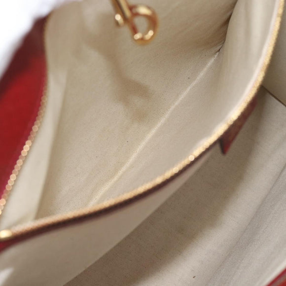 GUCCI Doraemon Micro GG Hand Bag PVC 2way Beige Gold 654345 Auth 195107SAM