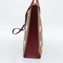 GUCCI Doraemon Micro GG Hand Bag PVC 2way Beige Gold 654345 Auth 195107SAM-5