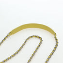 CHANEL Matelasse 20 Chain Shoulder Bag Leather Yellow Silver CC Auth 195108M-14