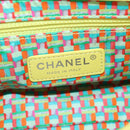 CHANEL Matelasse 20 Chain Shoulder Bag Leather Yellow Silver CC Auth 195108M-23