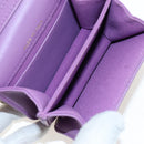 CHANEL Matelasse Chain Shoulder Pouch Lamb Skin Purple Gold CC Auth 195109M-10