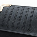 Chrome Hearts Single Fall Long Wallet Leather Black Silver Auth 195110M-21