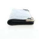 Chrome Hearts Single Fall Long Wallet Leather Black Silver Auth 195110M-3