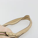 GUCCI GG Canvas Sherry Line Tote Bag Pink Gold 137396 Auth 195115-8