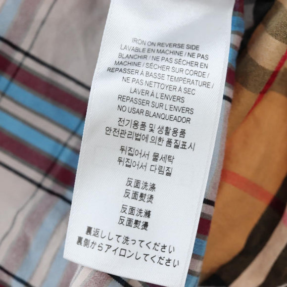 BURBERRY Nova Check Shirt cotton Beige Auth 195117M