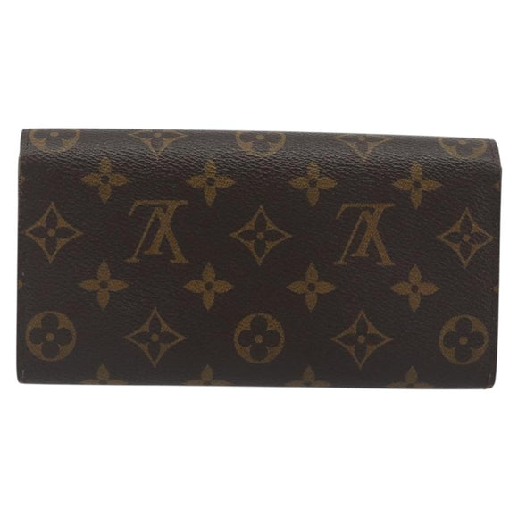 LOUIS VUITTON Monogram Portefeuille Sarah Long Wallet M61734 LV Auth 195118