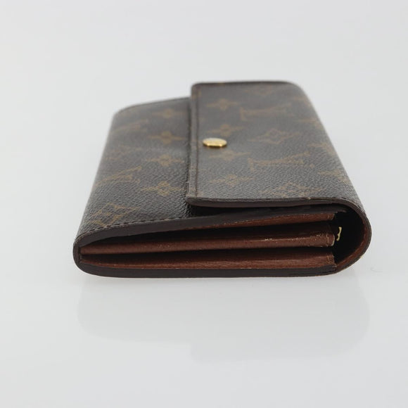 LOUIS VUITTON Monogram Portefeuille Sarah Long Wallet M61734 LV Auth 195118