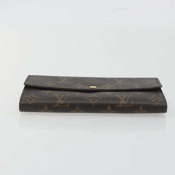 LOUIS VUITTON Monogram Portefeuille Sarah Long Wallet M61734 LV Auth 195118