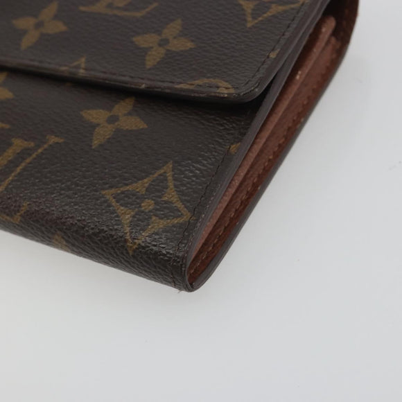 LOUIS VUITTON Monogram Portefeuille Sarah Long Wallet M61734 LV Auth 195118