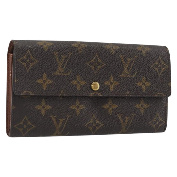 LOUIS VUITTON Monogram Portefeuille Sarah Long Wallet M61734 LV Auth 195119