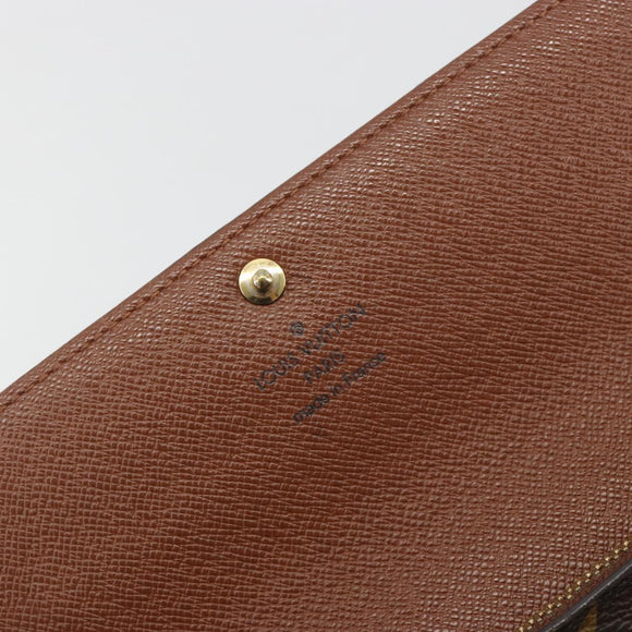LOUIS VUITTON Monogram Portefeuille Sarah Long Wallet M61734 LV Auth 195119