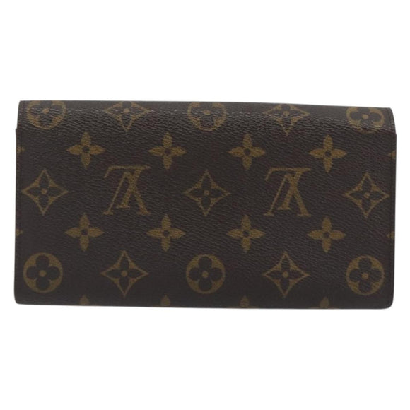 LOUIS VUITTON Monogram Portefeuille Sarah Long Wallet M61734 LV Auth 195119