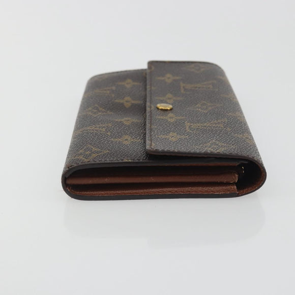 LOUIS VUITTON Monogram Portefeuille Sarah Long Wallet M61734 LV Auth 195119