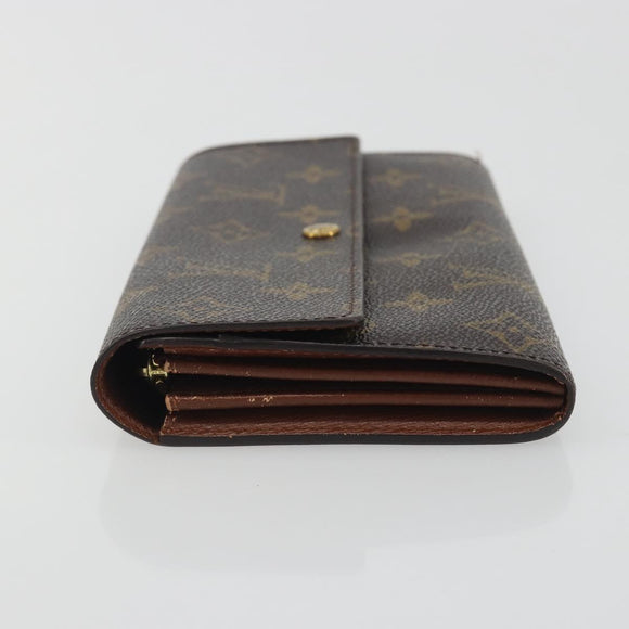 LOUIS VUITTON Monogram Portefeuille Sarah Long Wallet M61734 LV Auth 195119