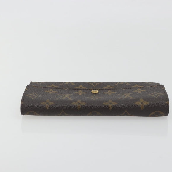 LOUIS VUITTON Monogram Portefeuille Sarah Long Wallet M61734 LV Auth 195119