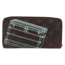 LOUIS VUITTON Monogram Trunk Pattern Zippy Long Wallet M58507 LV Auth 195151A-2