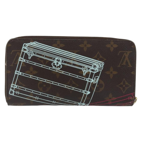 LOUIS VUITTON Monogram Trunk Pattern Zippy Long Wallet M58507 LV Auth 195151A