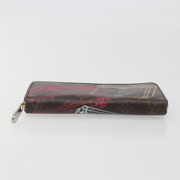 LOUIS VUITTON Monogram Trunk Pattern Zippy Long Wallet M58507 LV Auth 195151A