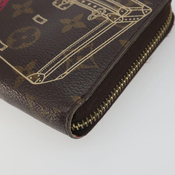 LOUIS VUITTON Monogram Trunk Pattern Zippy Long Wallet M58507 LV Auth 195151A
