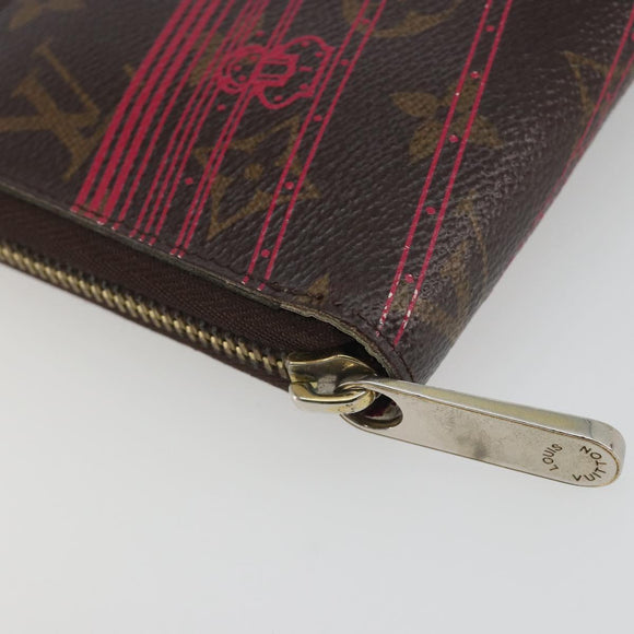 LOUIS VUITTON Monogram Trunk Pattern Zippy Long Wallet M58507 LV Auth 195151A