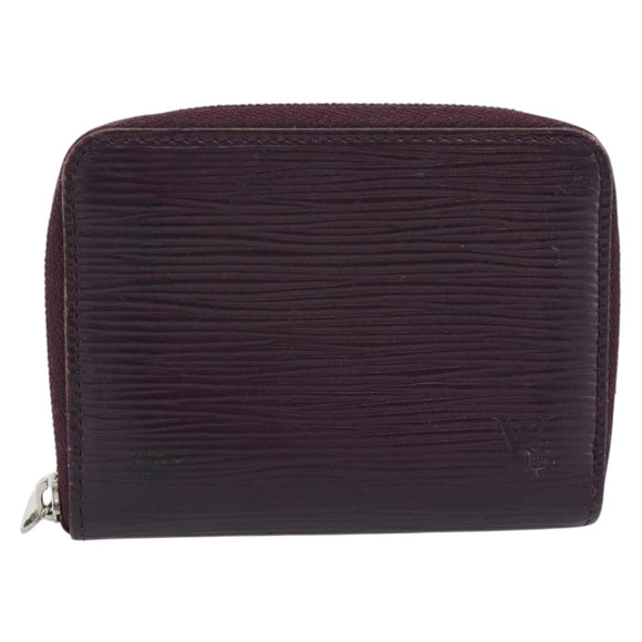 LOUIS VUITTON Epi Zippy Coin Purse Cassis M6015K LV Auth 195152