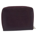 LOUIS VUITTON Epi Zippy Coin Purse Cassis M6015K LV Auth 195152-2
