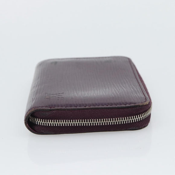 LOUIS VUITTON Epi Zippy Coin Purse Cassis M6015K LV Auth 195152