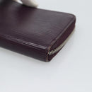 LOUIS VUITTON Epi Zippy Coin Purse Cassis M6015K LV Auth 195152-7