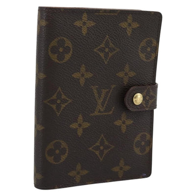 LOUIS VUITTON Monogram Agenda PM Day Planner Cover R20005 LV Auth 195154