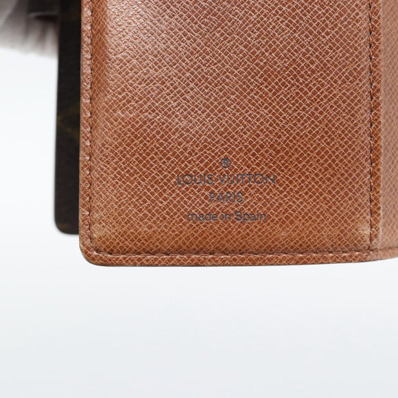 LOUIS VUITTON Monogram Agenda PM Day Planner Cover R20005 LV Auth 195154