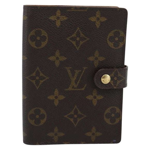 LOUIS VUITTON Monogram Agenda PM Day Planner Cover R20005 LV Auth 195154