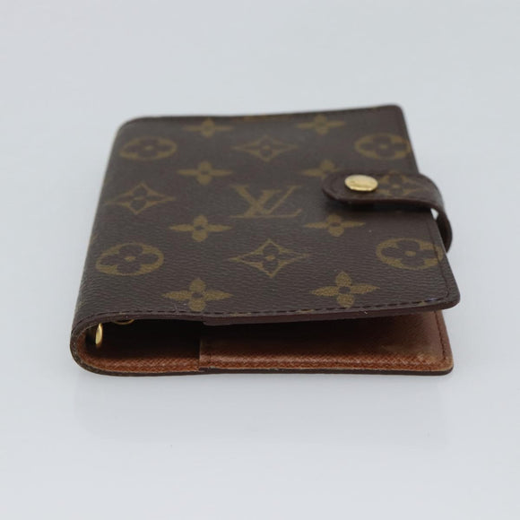 LOUIS VUITTON Monogram Agenda PM Day Planner Cover R20005 LV Auth 195154