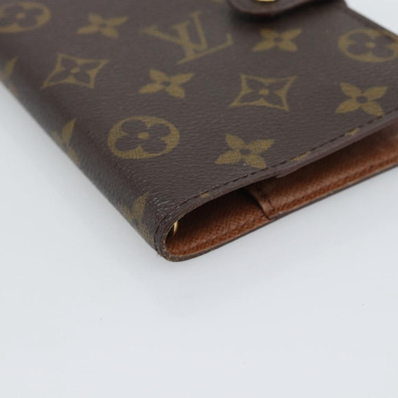 LOUIS VUITTON Monogram Agenda PM Day Planner Cover R20005 LV Auth 195154