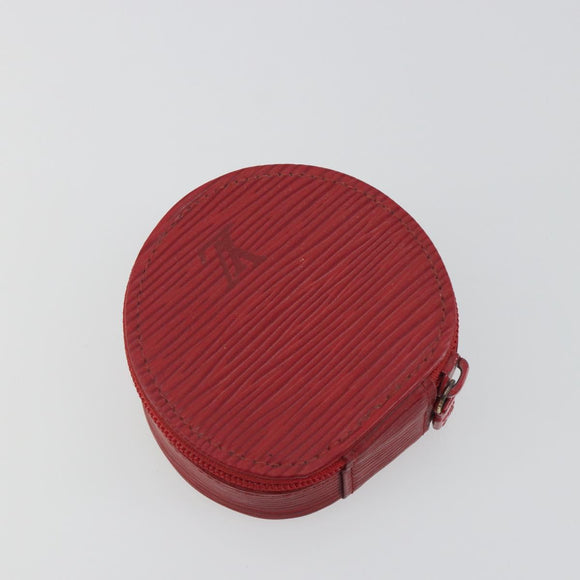 LOUIS VUITTON Epi Ecrin bijou 8 Jewelry Box Red M48227 LV Auth 195155A