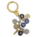 LOUIS VUITTON Porte Cles Pastille Key Holder metal Gold M65381 LV Auth 195156-1