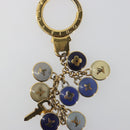 LOUIS VUITTON Porte Cles Pastille Key Holder metal Gold M65381 LV Auth 195156-4