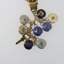 LOUIS VUITTON Porte Cles Pastille Key Holder metal Gold M65381 LV Auth 195156-5