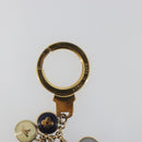 LOUIS VUITTON Porte Cles Pastille Key Holder metal Gold M65381 LV Auth 195156-7