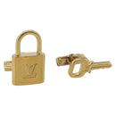 LOUIS VUITTON Padlock Cufflinks Cuffs metal Gold LV Auth 195158-1
